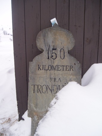 150 kilometer fra Trondheim